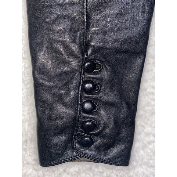 Samuele Cipriani Italian Designer Down Coat Short Sleeve Leather Cuffs Belt 42 6 - Picture 9 of 16